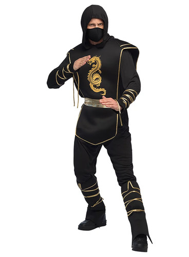 Costume ninja golden - dragon,