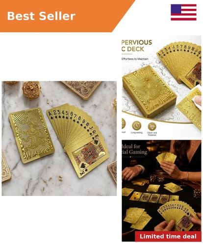 Carte gioco pvc golden - in,