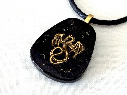 Collana ciondolo orgone drago - collana,
