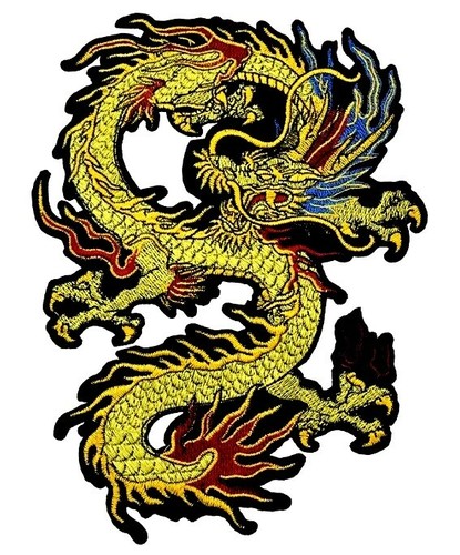 Golden dragon patch - dragon, x