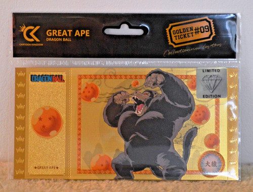 Biglietto oro dragon ball z - biglietto, d'oro